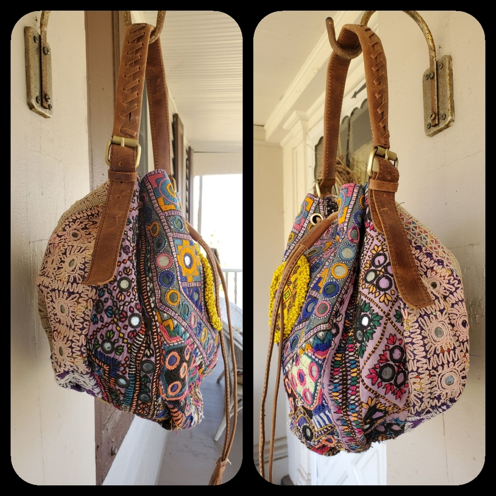 🌈SOLD💰🌠 BOHO artisan hippie gypsy Banjara bag - Picture 4 of 8